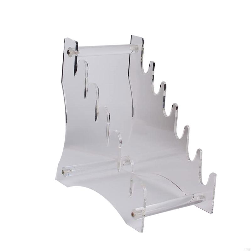 37ME Knife Display Stand 6 Slots Knives Desktop Display Rack for Hunting Knife Holder