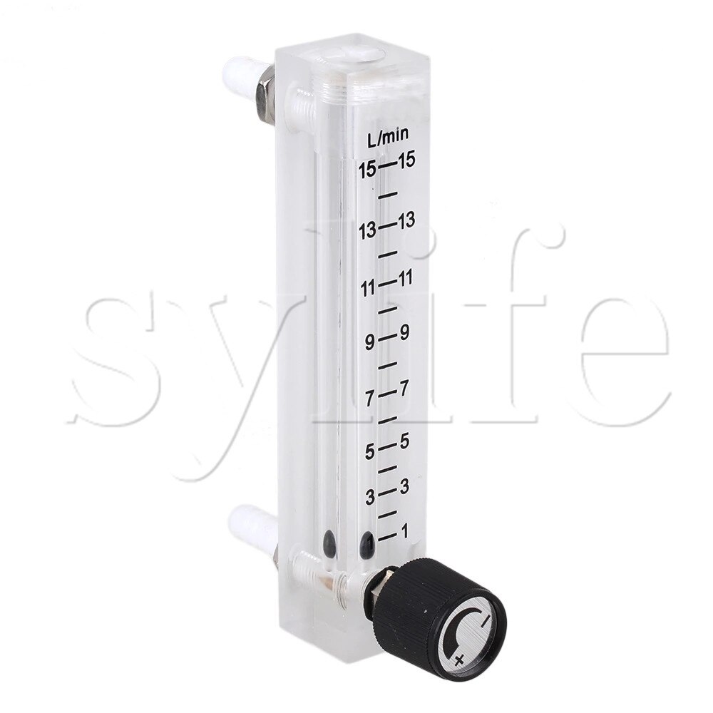 LZQ-7 Acylic Flowmeter 1-15LPM Gas Zuurstof Flowmeter Met Regelklep