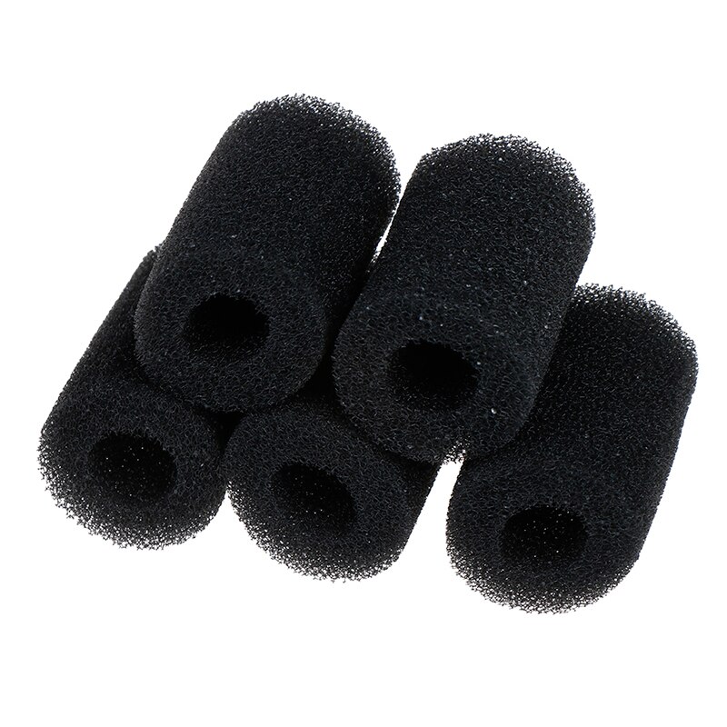 5 stuks/partij spons aquariumfilter beschermhoes voor inlaatvijver van vissenkom zwart schuim binnendiameter 15mm