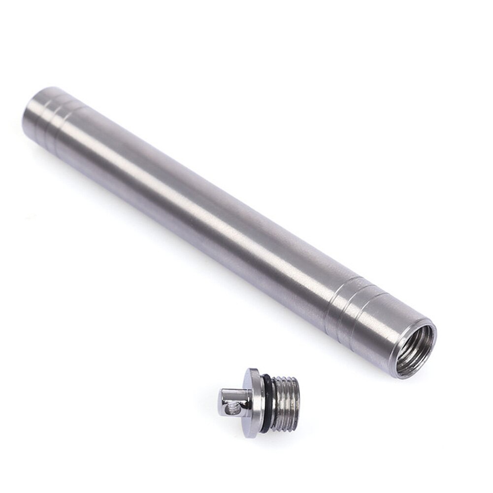 4 stuks outdoor recycling titanium legering tandenstokers reis tandenstoker opslag met draagbare buis tandenstoker houder