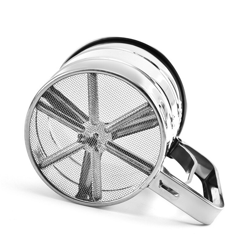 ZK20 Stainless Steel Sieve Cup Powder Sieve Mesh Kitchen Gadget For Cakes Hand-Screened Sugar Mesh Sieve Baking Sieve Strainer