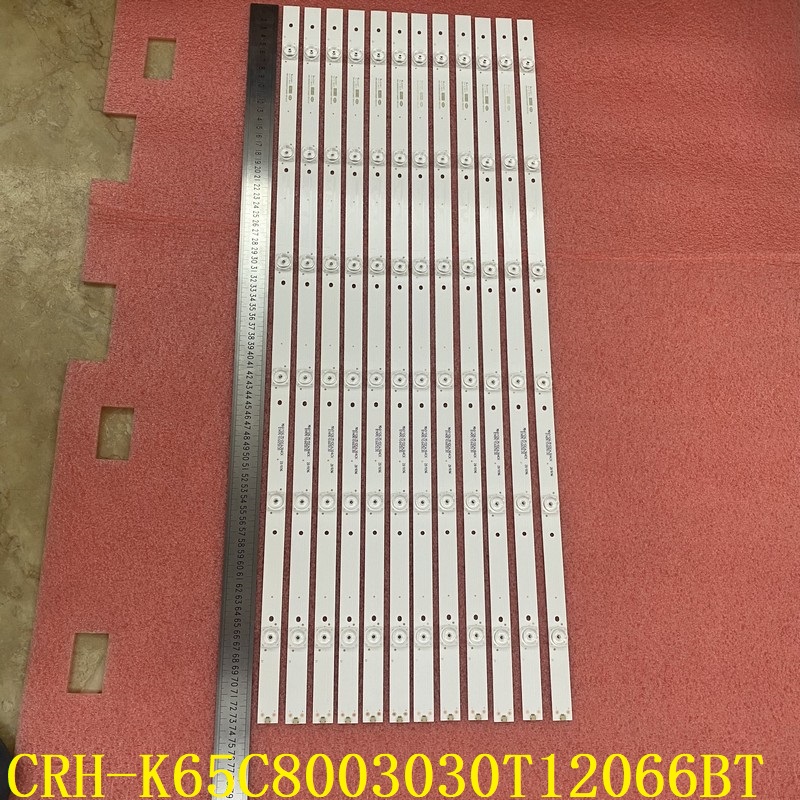 12pcs/set LED backlight bar For Haier 65UG6550G 65UGX3500 65UG6550GA LVU650CSDN CRH-K65C8003030T12066BT-REV1.0