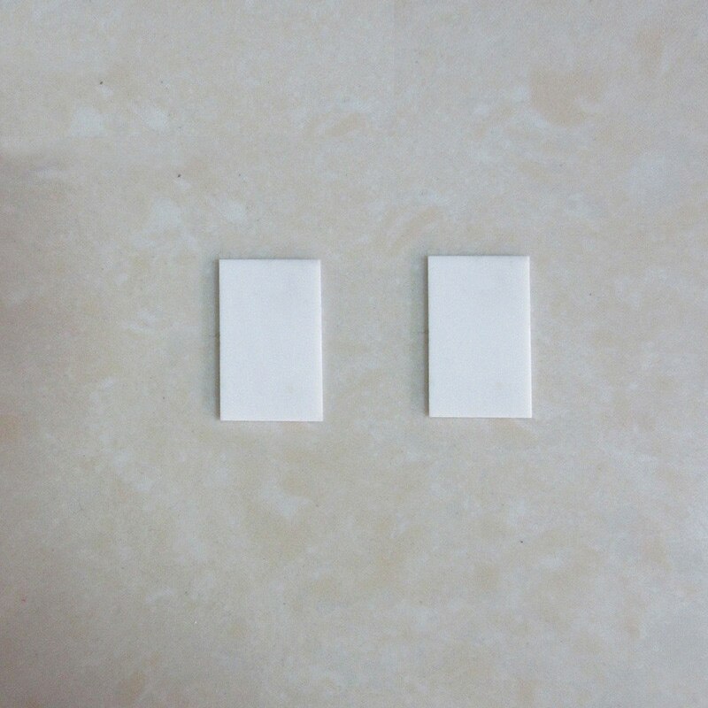50pcs Alumina Ceramic Sheet 10*16*, 10*20, 10*28mm Non-porous Thermal Conductive Ceramic Sheet Insulating Ceramic Substrate