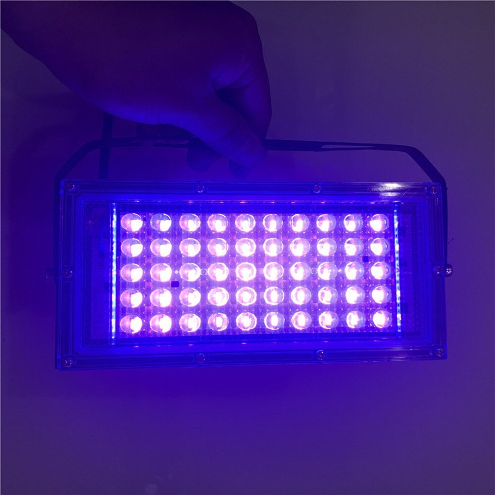 Dekoration LED Schwarz Lichter Schwarzlicht Leuchten UV Kleber Aushärtung Lila Lampe Party 50W Amerikanischen Stecker Tragbare 110V UV uv