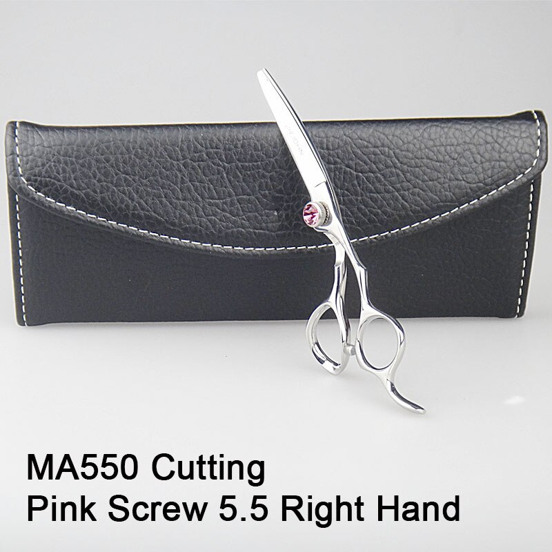 Japanese VG10 Cobalt Alloy John Hairdressing Scissors for Cutting Hair Razor Sharp for Hair Sytlist and Barber Shop: MA550 red screw