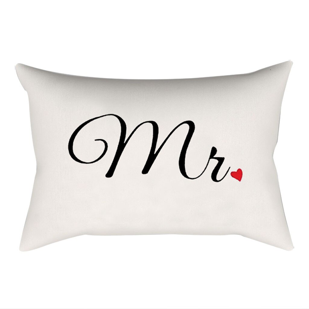 Funda de almohada de felpa corta blanca decorativa, fundas de cojines, para parejas, almohadas, juego de cama, z0605 # G30