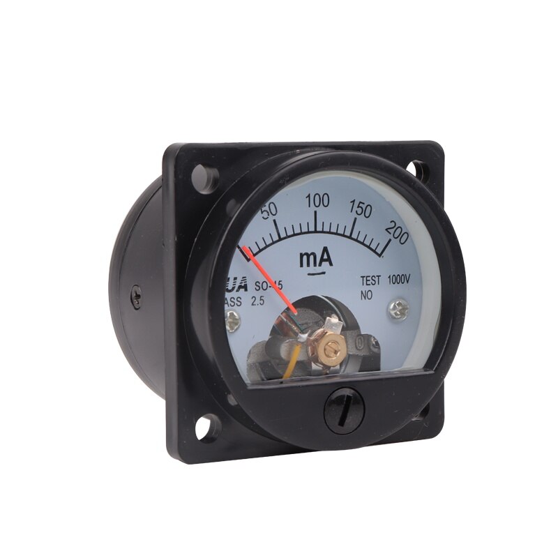 HUA Also-45 DC mA Amperemeter Zeiger Analog Rund Marine Kunststoff Instrument Sauerei Strom Werkzeuge Fabrik Echte