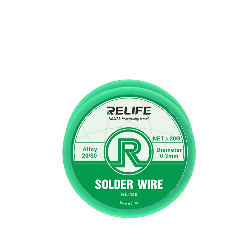 Solder Wire RELIFE RL-440 0.3 / 0.4 / 0.5 / 0.6mm 40G Medium Temperature Activity, Low Melting Point, Easy Soldering Tin