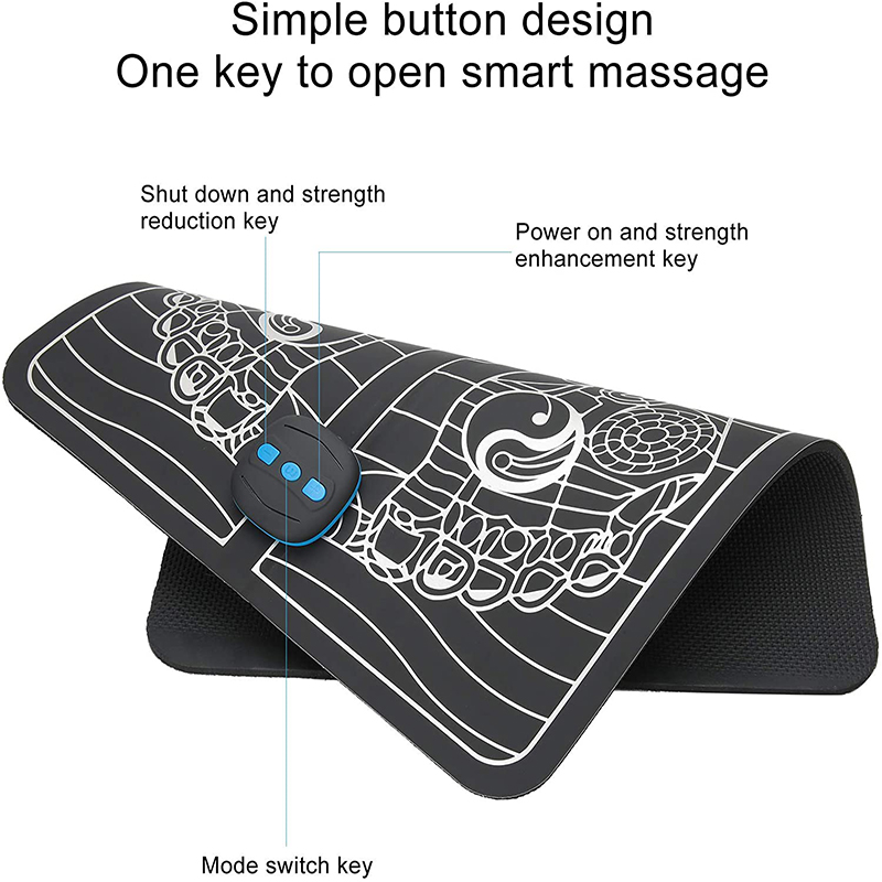 Ems Elektrische Voet Stimulator Stimulator Afstandsbediening Elektrische Massage Mat Volledige Automatische Massage Voet Circulatie Apparaat