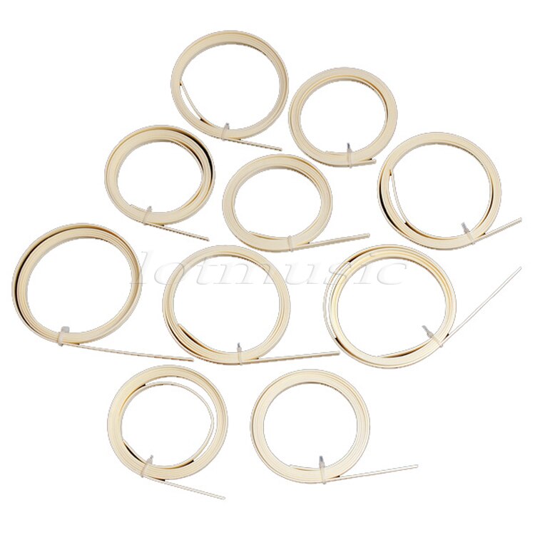 10 pack Good 1650x6x1.5mm ABS guitar binding ivory