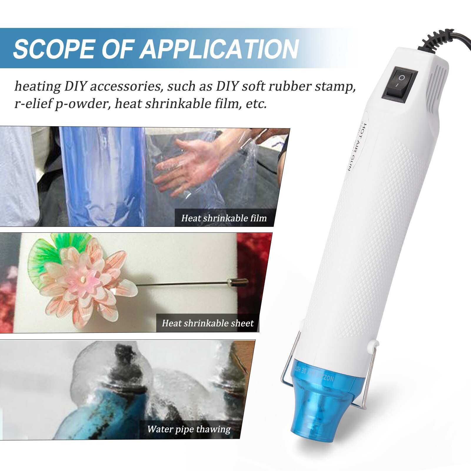 DIY Air Machine DIY Using Heat Machine with Supporting Bracket Electric Air Power Tool Shrink Plastics DIY Tools