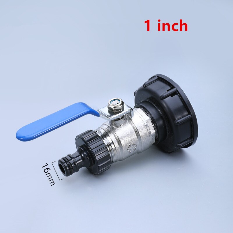 Water Tank Adapter 1/2'' 3/4'' 1'' Thicken outer Tap Fittings Garden Hose Connector for IBC Water Tank 1PCS: 5