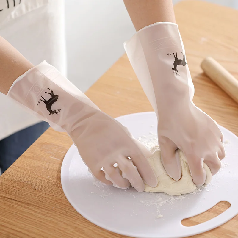 Küche Geschirrspülen Haushalt Geschirrspülhandschuhe Gummihandschuhe zum Waschen von Kleidung Reinigungshandschuhe für Geschirr
