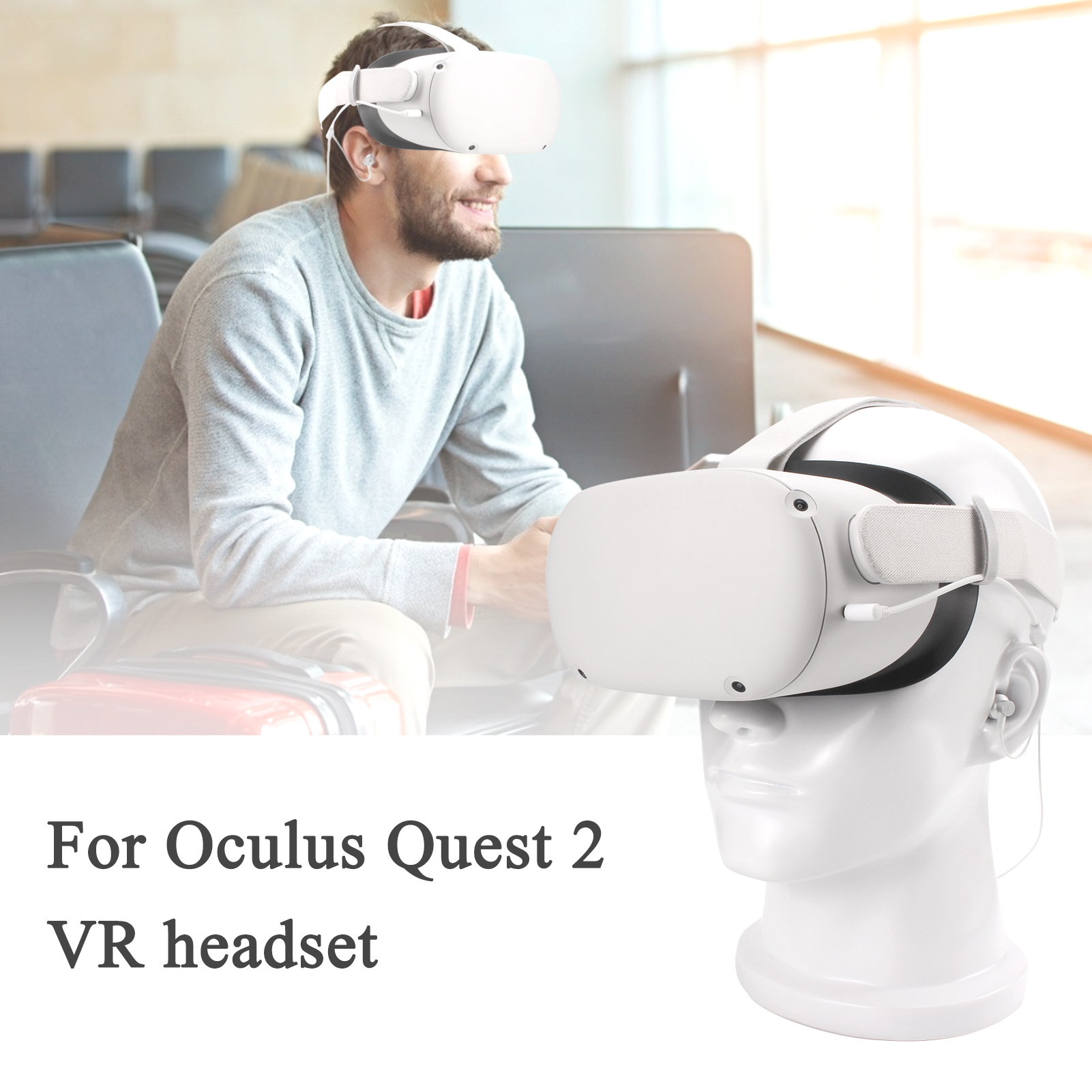 VR Headset Comfortable Firm Headphone for Oculus Quest 2