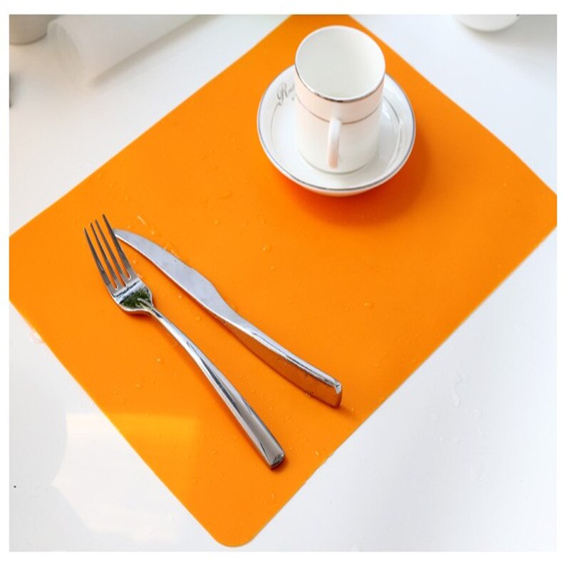 1Pcs Siliconen Matten Rechthoek 30*40Cm Silicone Placemats Hittebestendige Antislip Placemats