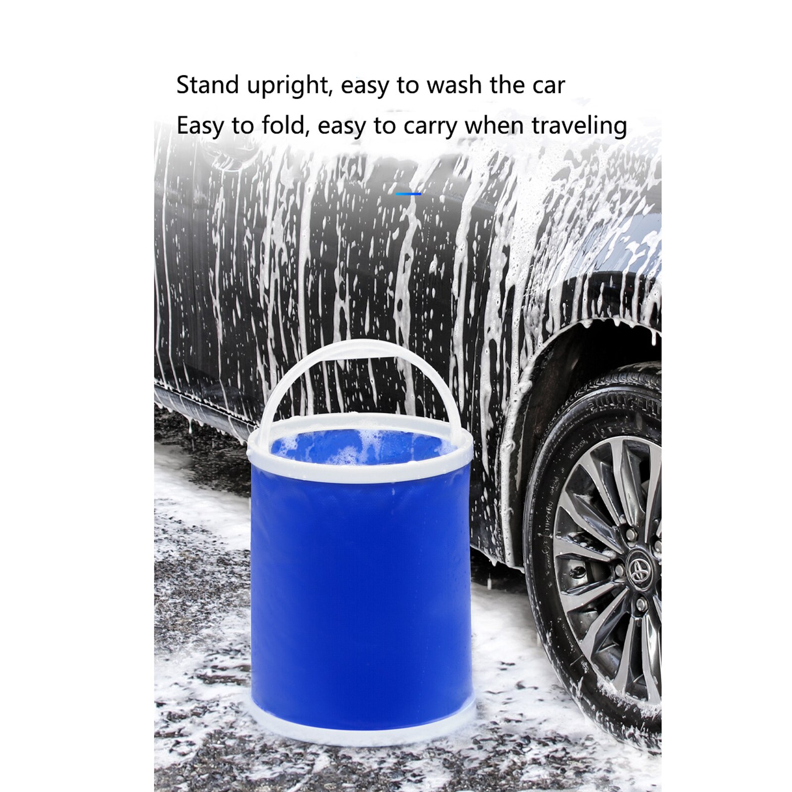 Collapsible Water Container Portable Water Storage Carrier Bucket for RVs Camping Fishing Boating Hiking