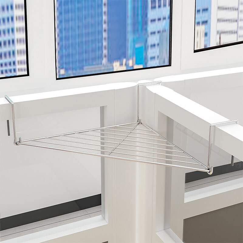 Office triangle wrought iron flower desk work station partition shelf balcony corner storage rack YHJ40301