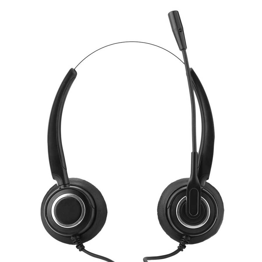 Casque de Center d'appel casque RJ9 avec Microphone suppression du bruit contrôle du Volume muet pour boîte d'appel/réseau VOIP téléphone PC jeu