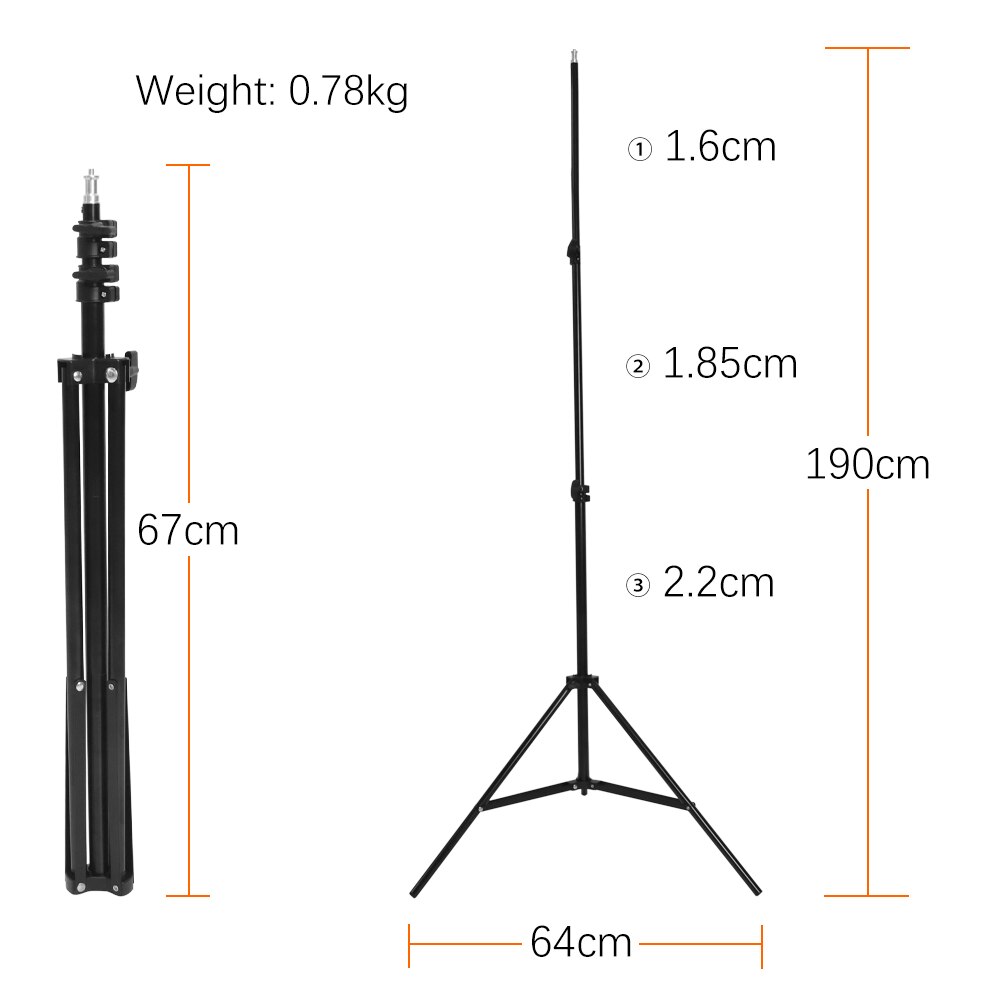 Godox 190cm 6ft Photography Studio Lighting Photo Light Stand Tripod For Flash Strobe Continuous Light