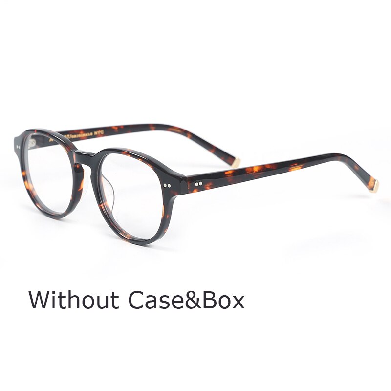 Johnny Depp Optische Brilmontuur Brillen Mannen Arthur Stijl Met Case & Box Computer Clear Lens Brillen Frame Mannelijke YQ002: YQ002 tortoise