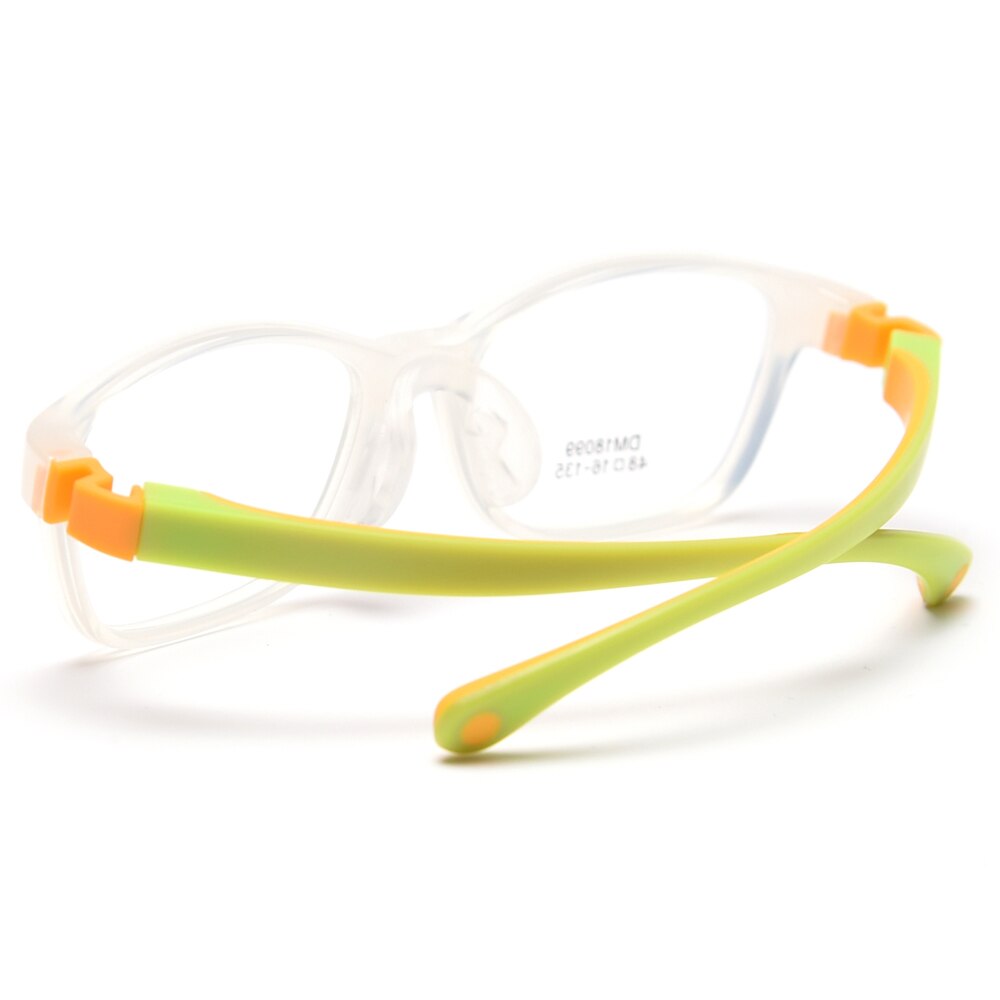 Peekaboo square optical glasses frame kids silicone girls boy child glasses for baby accessories purple blue double color