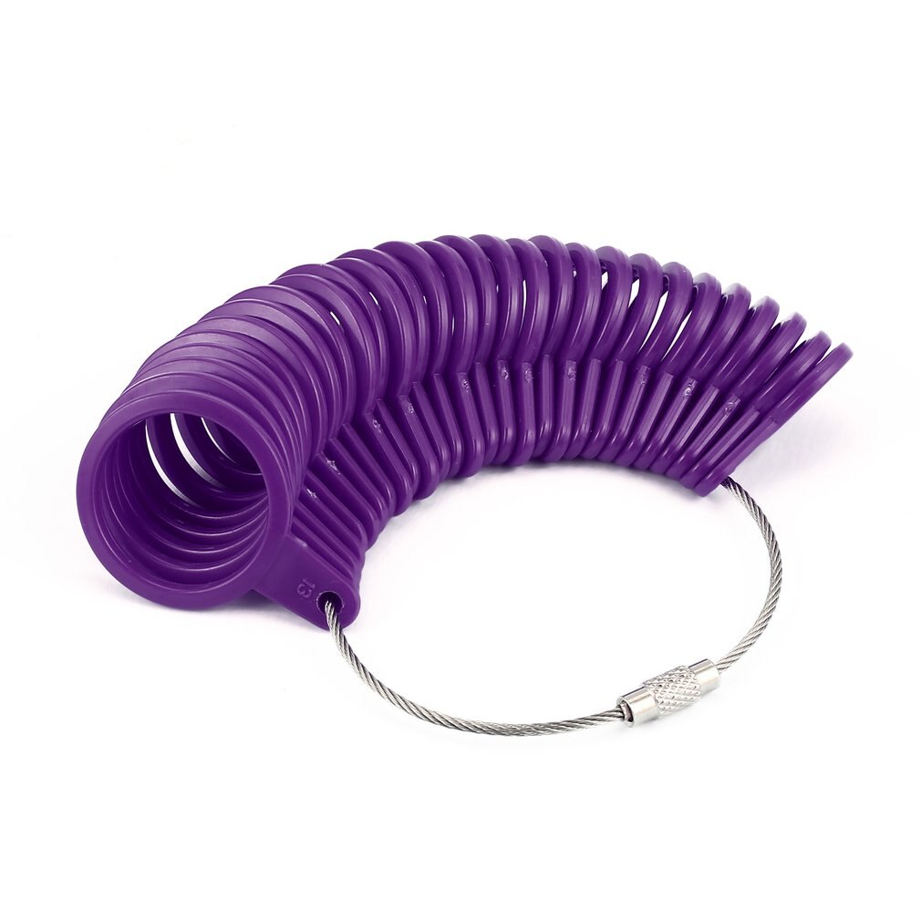 US EU Standard Ring Size Mandrel Stick Finger Gauge Ring Sizer Measuring Jewelry Tool Set Ring Size Jewellery Tools: Purple