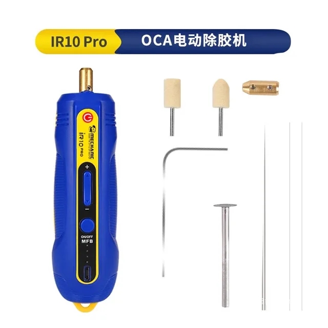 Mechanic IR10 PRO Degumming Set OCA Mobile Phone LCD Screen Degumming Speed Regulation Small Electric Glue Remove Pen Tools: Blue