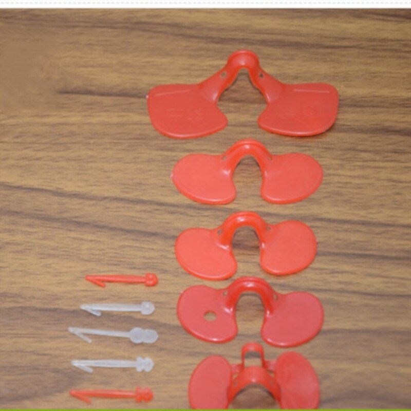 50 Pcs Kip Glazen Plastic Materiaal Geperforeerd Anti-pikken Kippen Kip Levert Apparatuur Bril