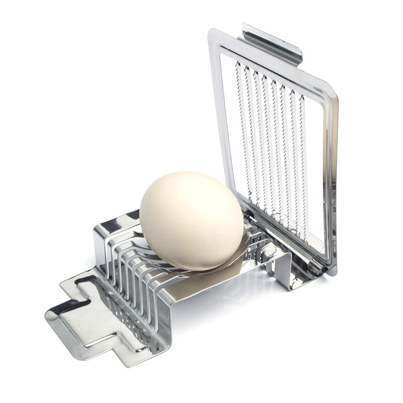 1Pc Rvs Egg Cutter Multifunctionele Fruit Slicer Keuken Benodigdheden Voor Gezouten Eieren Paddestoel Tomaat Cutter Accessoires: Default Title