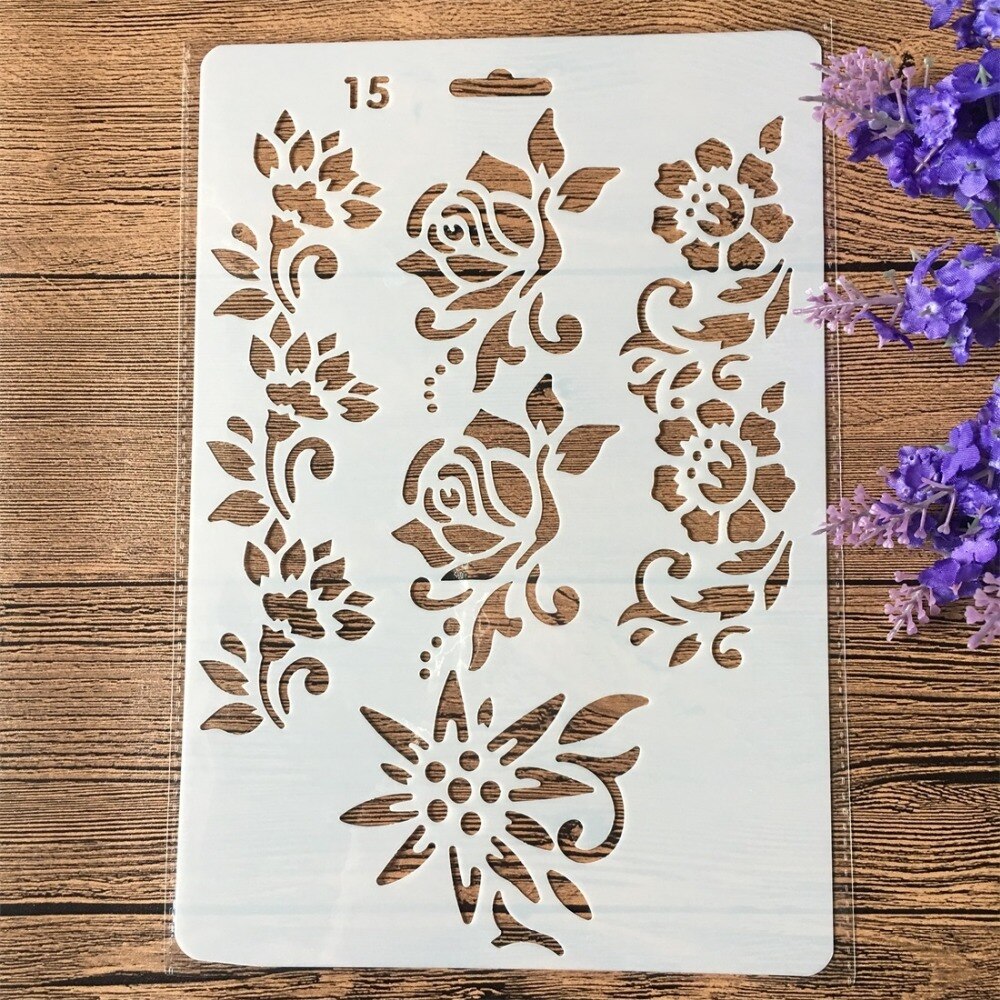 4Pcs/Set 11inch Dragonfly Fairy DIY Craft Layering Stencils Painting Scrapbooking Stamping Embossing Album Paper Card Template