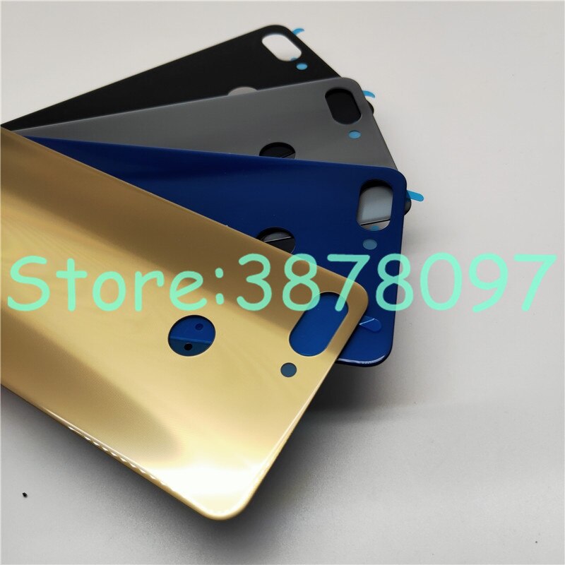 Tampa traseira de vidro da bateria 5.7 ", para zte blade v9 v0900, capa com adesivo