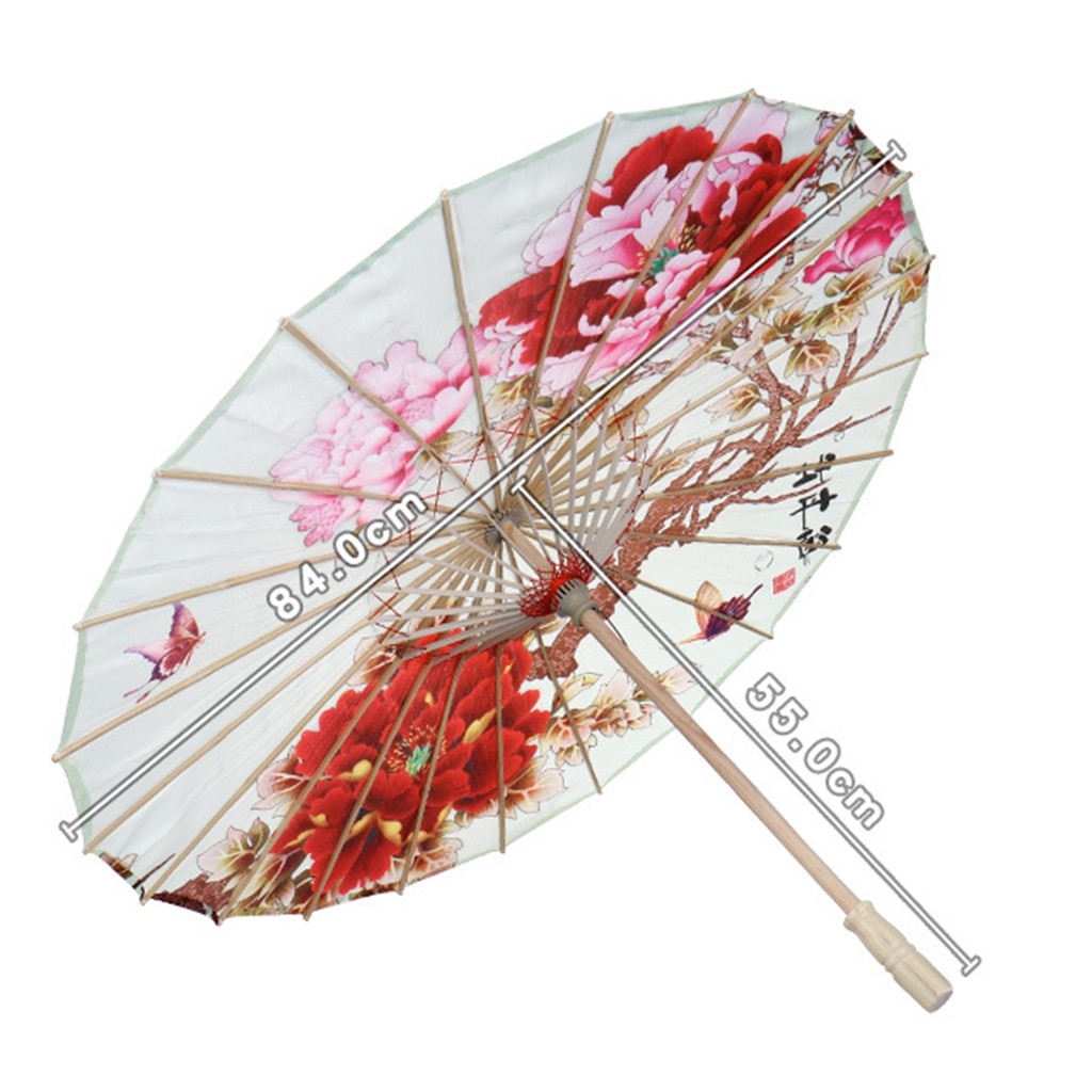Chinese Zijde Doek Paraplu Klassieke Stijl Decoratieve Paraplu Olie Papier Umbrel Klassieke bamboe dans craft paraplu