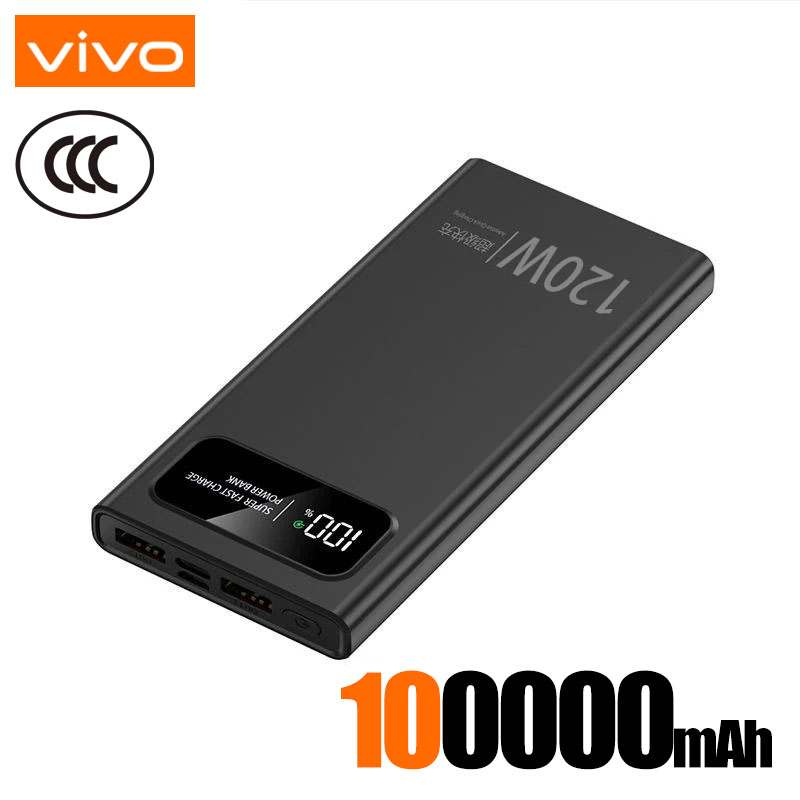 Xiaomi 120W Power Bank Carga súper rápida 200000 Batería externa portátil de gran capacidad mAh para energía móvil para Iphone: green