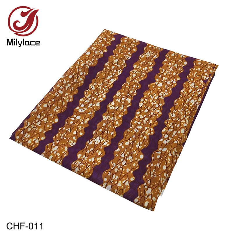 Afrykańska tkanina szyfonowa, cyfrowy wzór, drukowany szyfon, tkanina szyfonowa, 5 jardy na partię, -007-019 chf: -011 funty