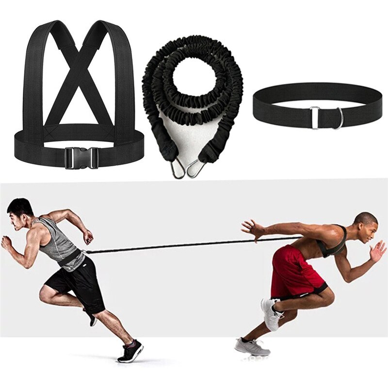 Resistance Band Bungee Fitness Speeds Trainer For Agility Training Sprint Workout Latex Gym 