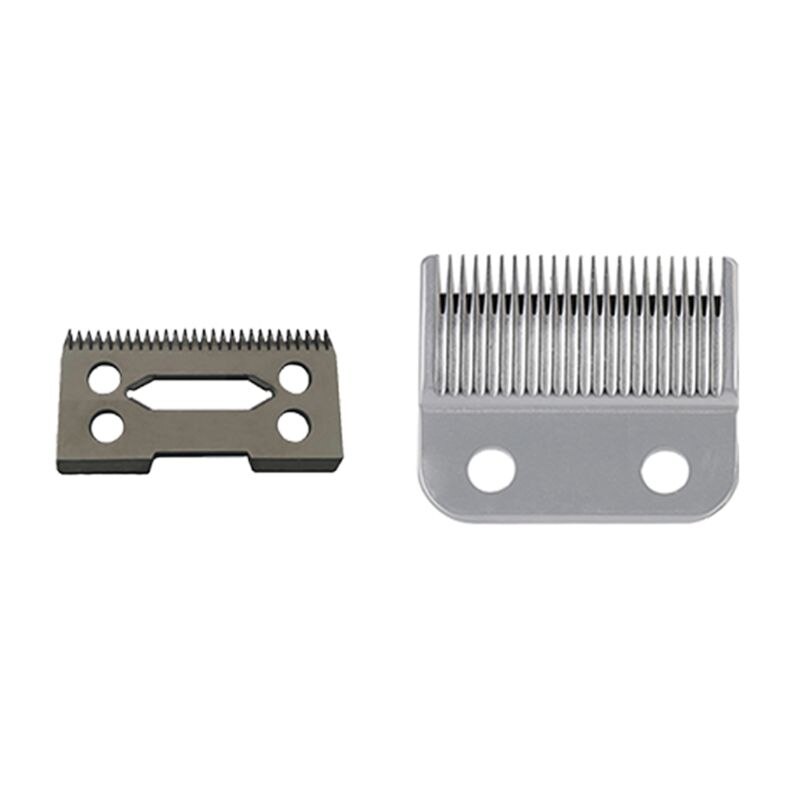 1 sæt stagger-tooth 2 hullers hårklipper trimmer keramisk metalblad til wahl 8504- serien hårklippere kit: Sbk
