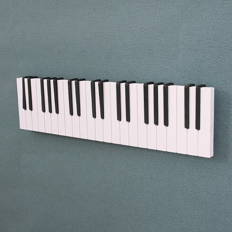 Portemanteau mural en bois, porte-manteau pour clés de Piano, porte-manteau mural, décoration murale, porte-clé, porte-chapeaux, étagère de rangement en bois