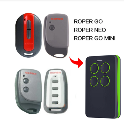 ROPER GO MINI NEO télécommande CoPYROPER porte de Garage 433mhz 868mhz télécommandes