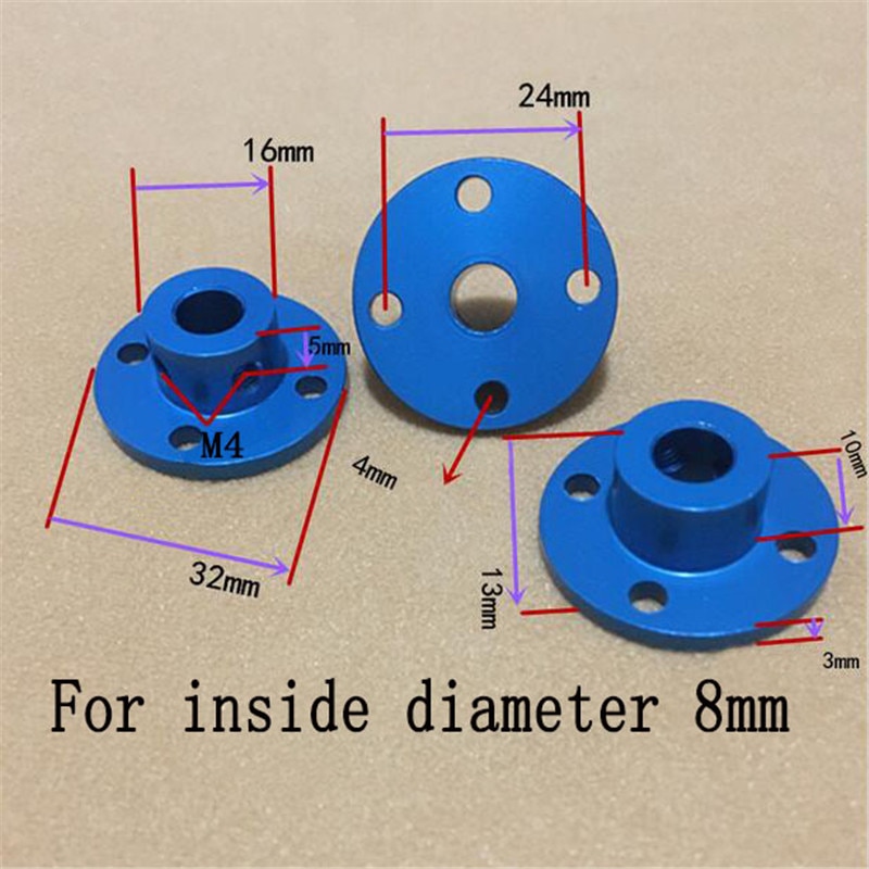 1Pc Starren Flansch Kupplung 3mm/4mm/5mm/6mm/8mm Motor- führen Welle Koppler Motor- Anschluss Achse Lagerbier Armaturen