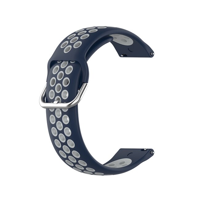 Bracelet de Sport en Silicone pour montre Garmin Forerunner 55, à dégagement rapide, accessoires de montre intelligente: Blue Gray