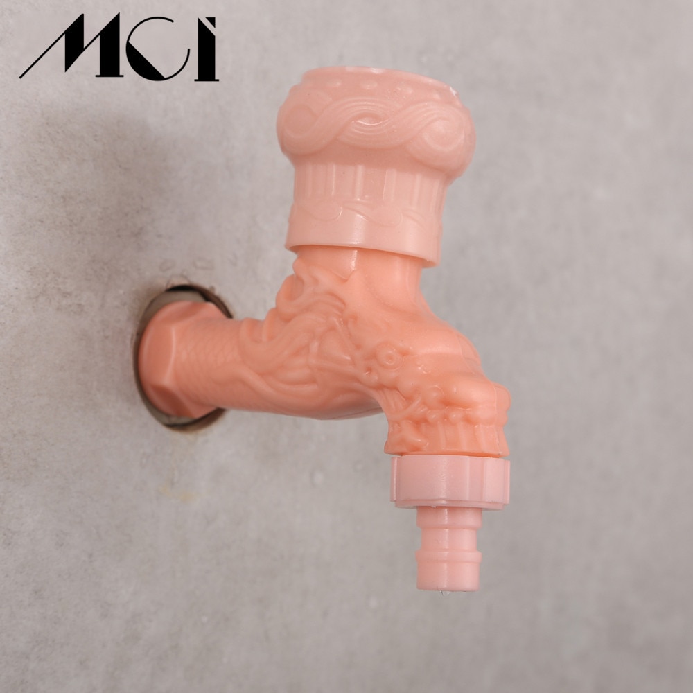 Thuis Wall Mount Bibcock Decoratieve Outdoor Tuin Kraan Wasmachine Mop Badkamer Kraan WC Plastic Kranen Torneira