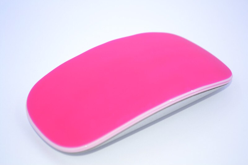 2 pièces couverture de souris colorée pour Macbook Air Pro Retina 11 13 15 universel Silicone souris protecteur peau film pour iMac souris magique: Rose