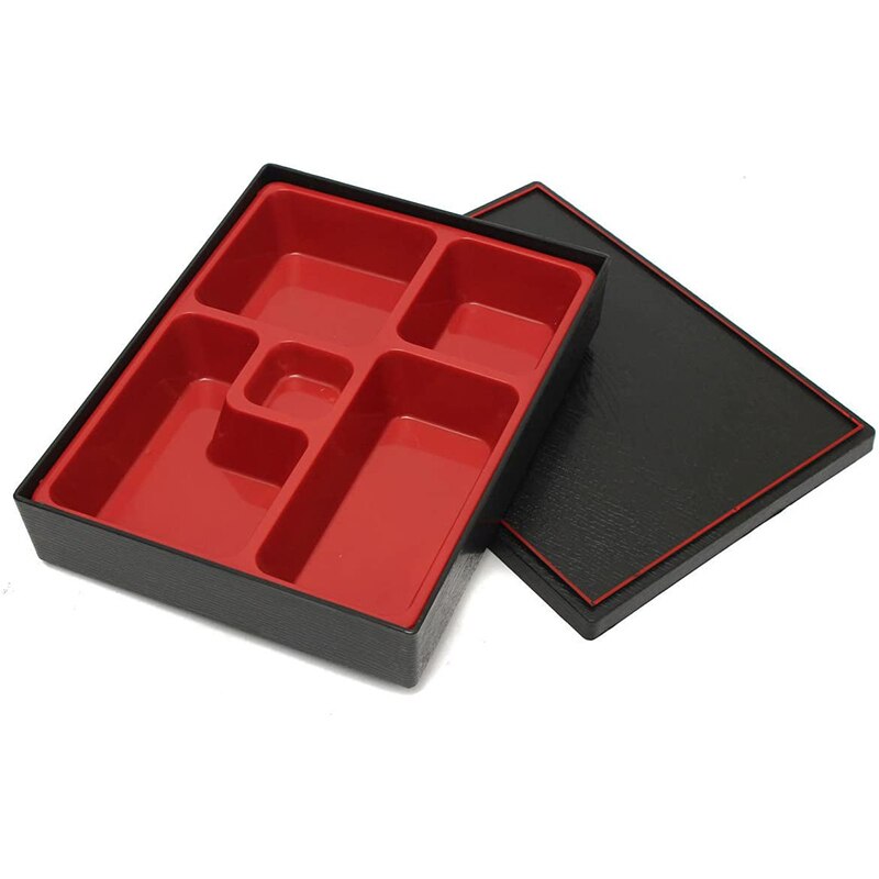 Portable Lunch Box For Kids School Children Office Outdoor Picnic ABS Bento Box 5 Grid Japanese Style Sushi Food Containers