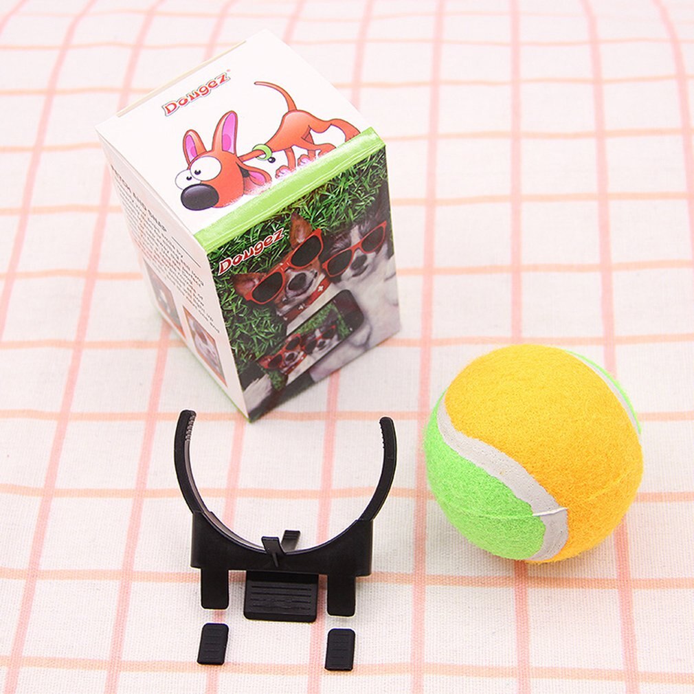 Portable Pet Selfie Stick Ball Pet Dog Tennis Ball Attachment Dog Cat Take Photos Training Toy Pet Supplies