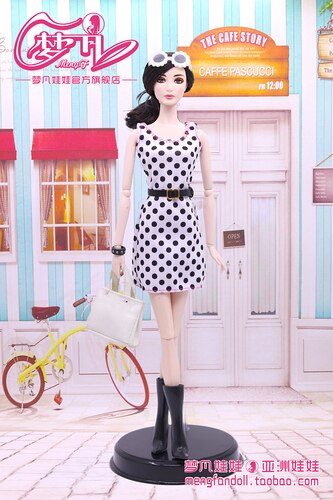 30cm Doll Dress Clothes suit for licca For ob24 ob27 Doll for Mengfan Doll Accessories Baby Toys Best Girl': Silver