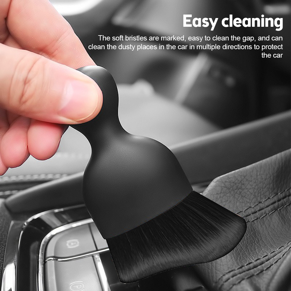 Brosse pour Livres d'Nikde Voiture, Outil de Nettoyage de Console Centrale, de Sortie d'Air, Souple avec Coque, Anti-Poussière pour Crevasse