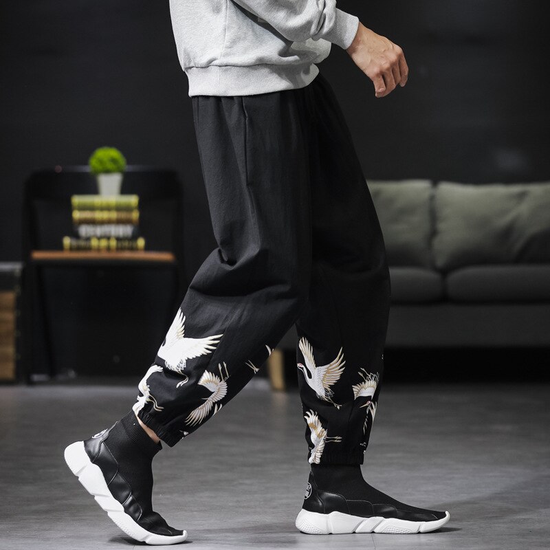 5xl Männer Jogger Hosen Männlichen Tai Chi lässig Jogginghose Bodybuilding Fitness Spur Hosen Männer Schweiß Hosen Kung Fu