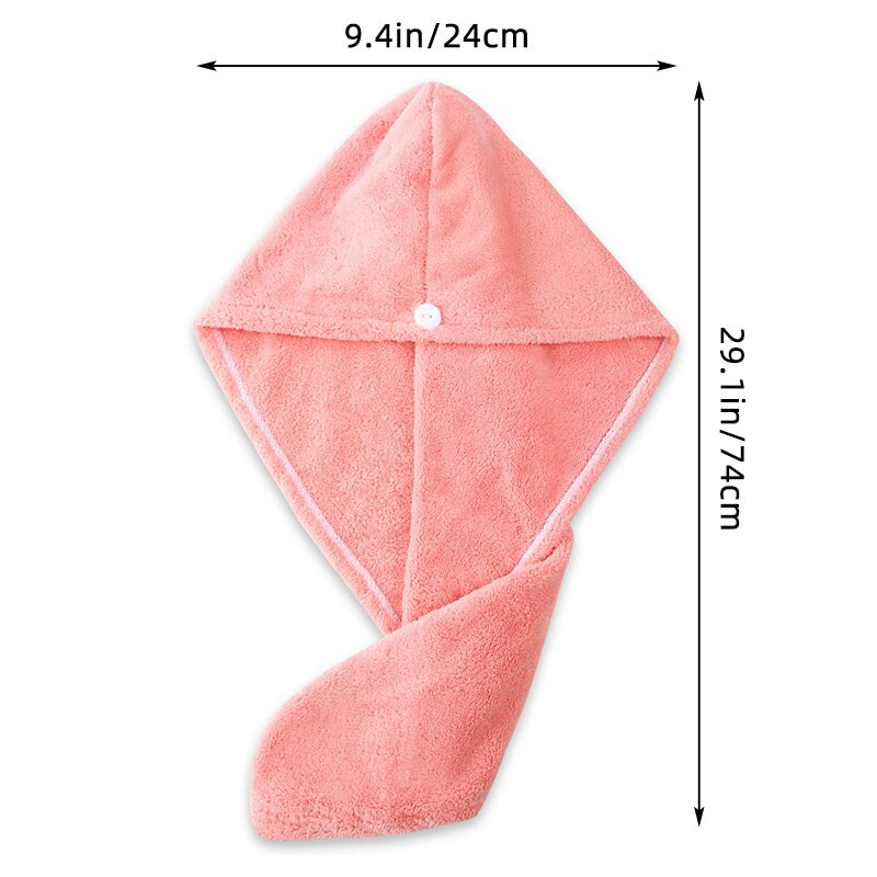 Women Microfiber Bath Towel Hair Dry Quick Drying Bath Towel Soft Shower For Lady Girls Turban Headwrap