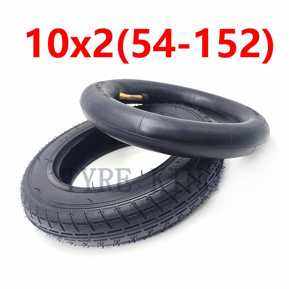 10x2 (54-152) Tire 10x2 Inner Tube Outer Tyre 10 Inch Wheel Tyre for Electric Scooter Children's Bicycle Baby Carriage Parts: inner and outer tire