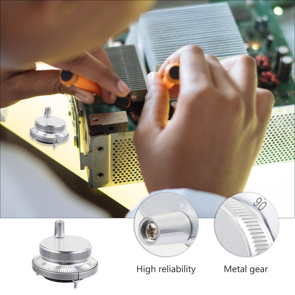Rotary Manual Pulse Generator 5V 6 Terminal Eletronic Hand Wheel 60mm Diameter